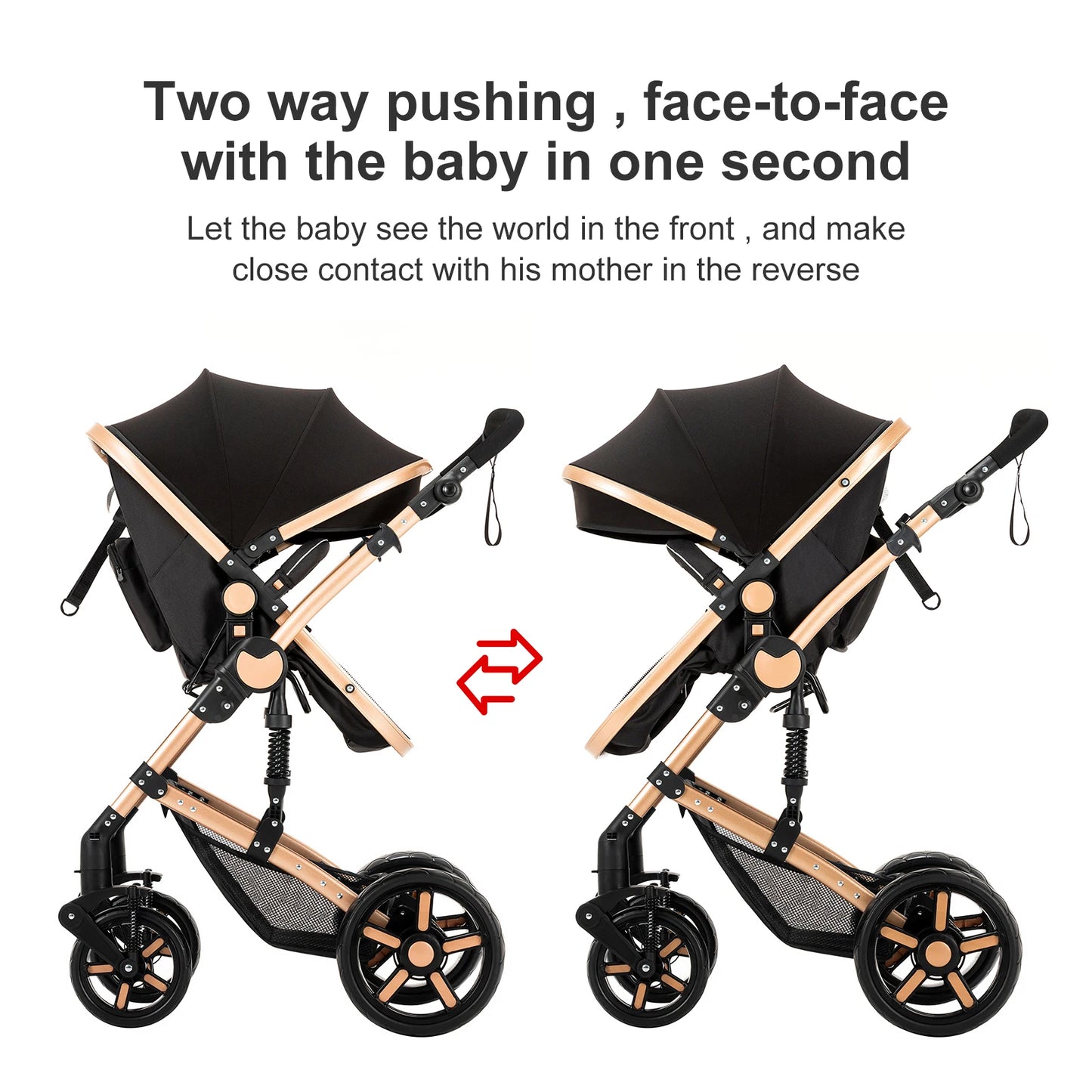 2-in-1 Baby Car Stroller