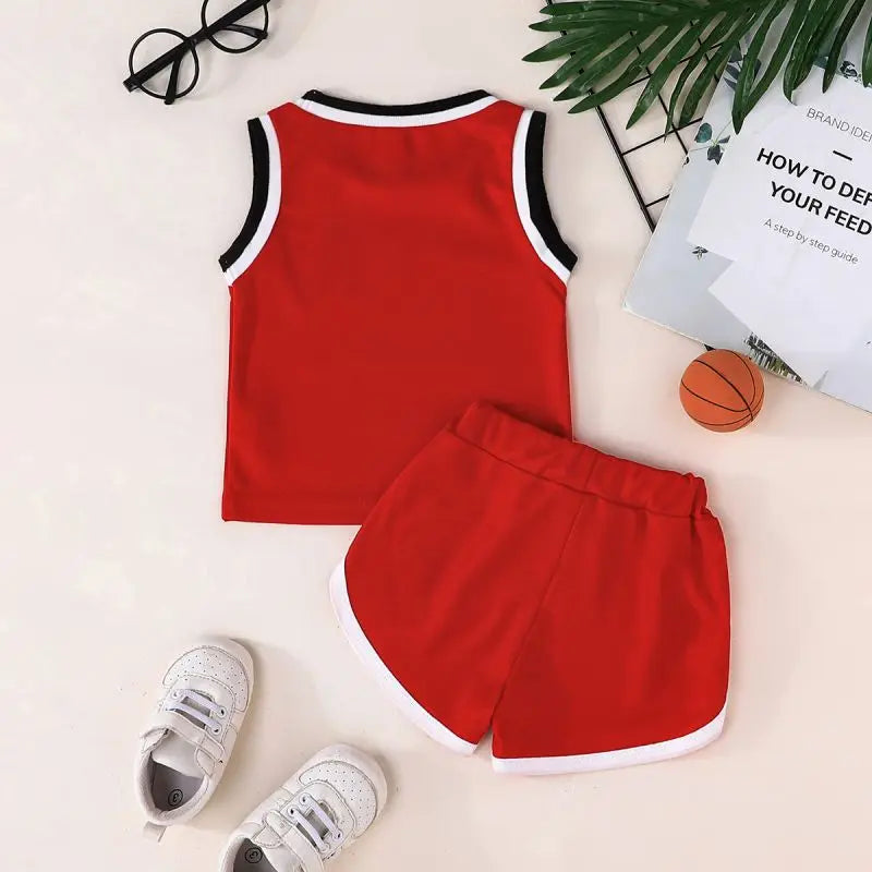 Boys Basketball Vest + Shorts Set