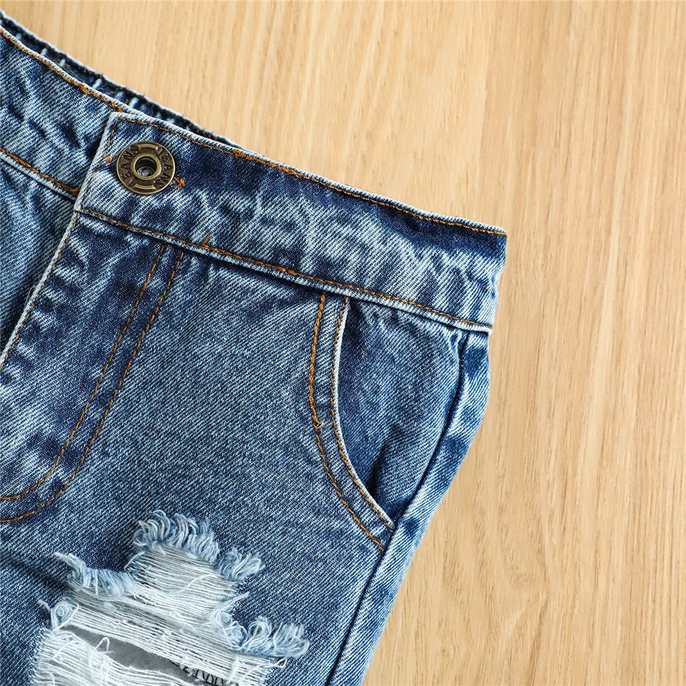 Baby Boys Tank + Denim Shorts Set