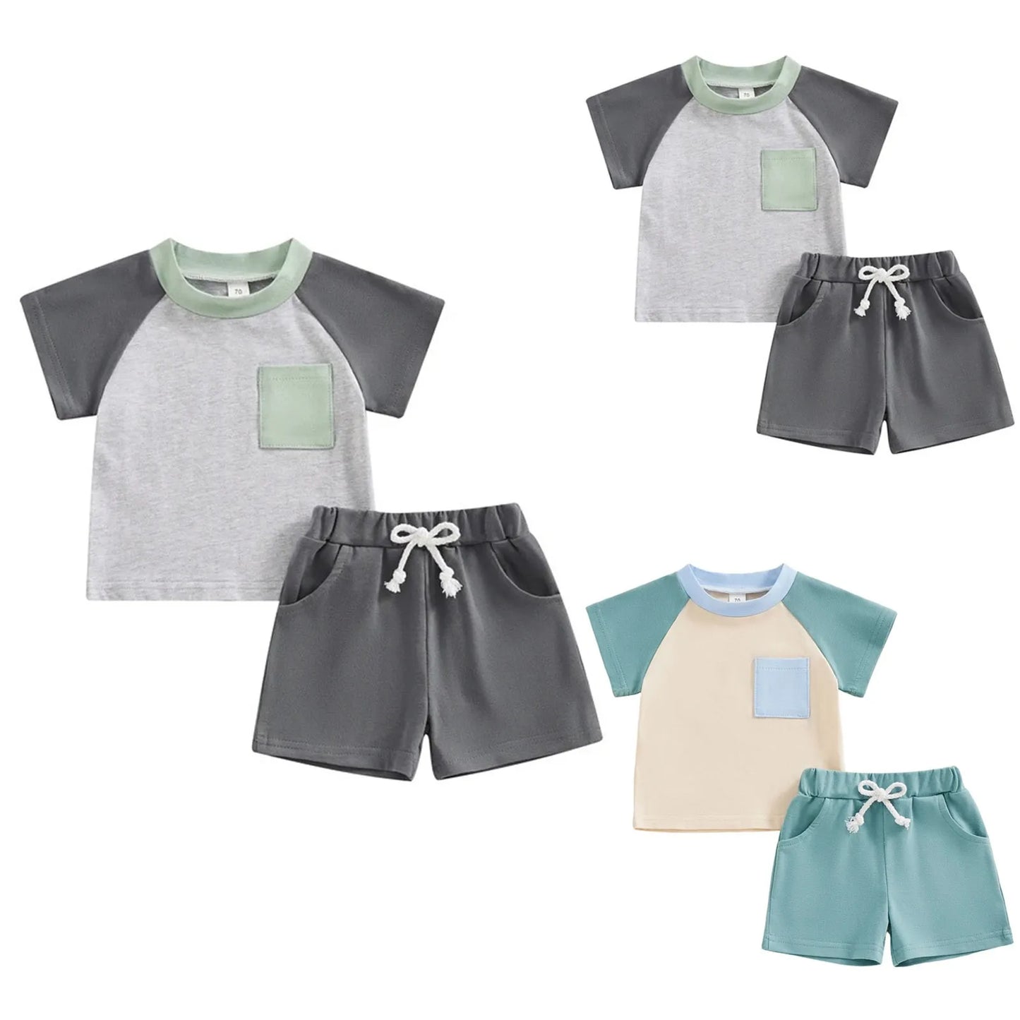 Toddler Boys Summer Cotton Outfit Set
