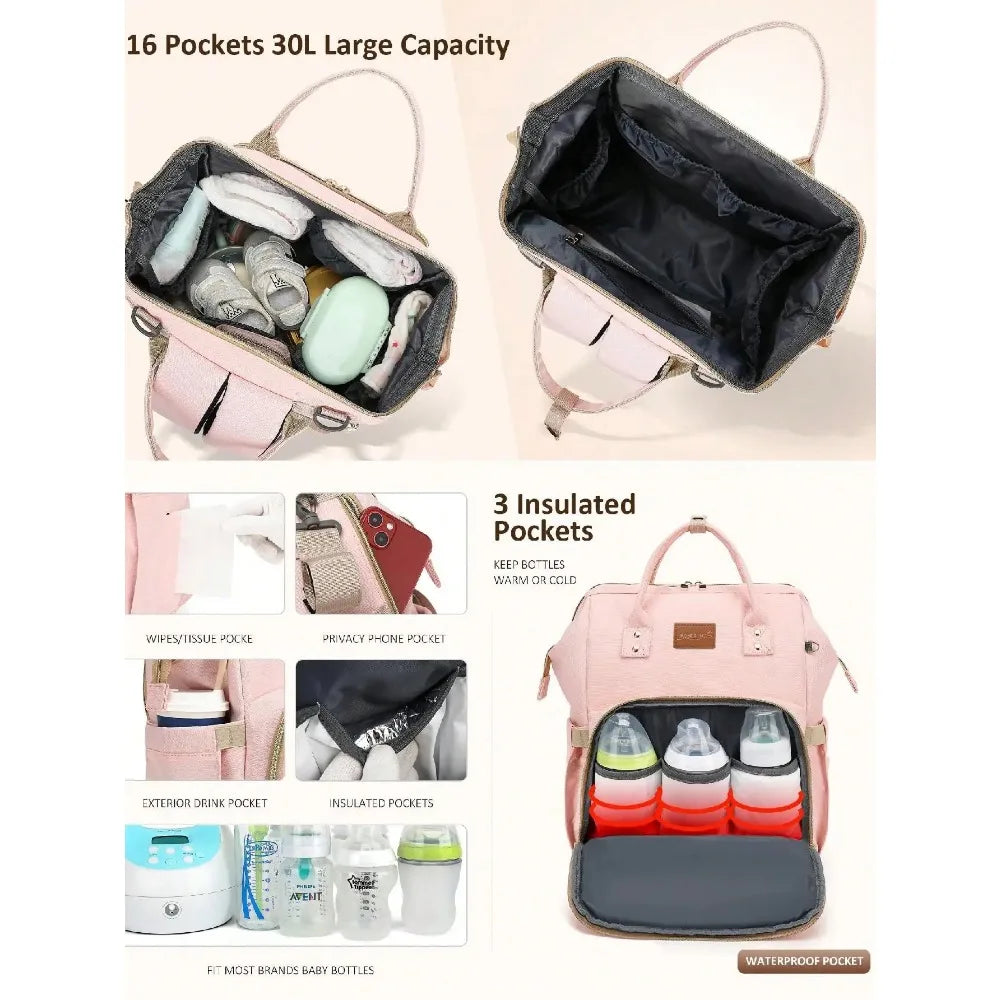 Changing Pad Diaper Backpack