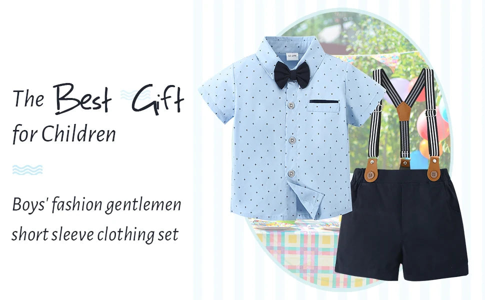 Toddler Boys Suit + Bowtie Set
