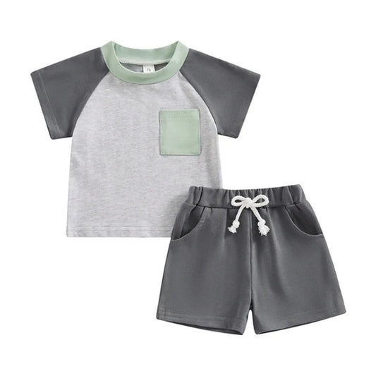 Toddler Boys Summer Cotton Outfit Set
