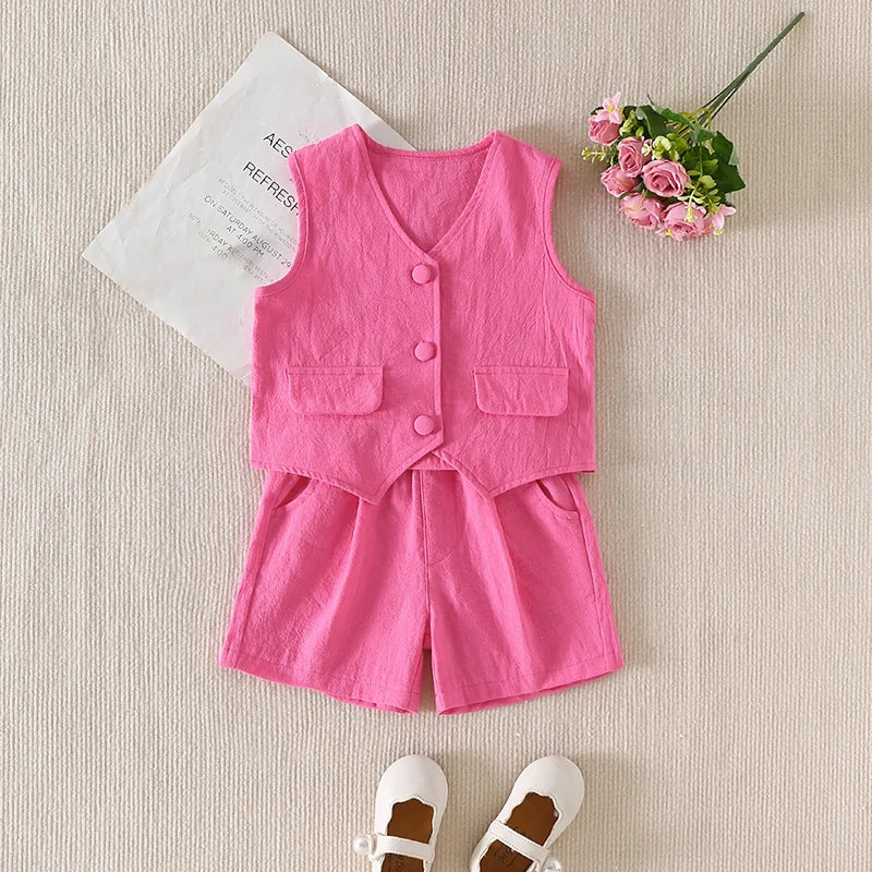 Toddler Girls Tank + Shorts Set